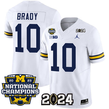Tom Brady Michigan Wolverines white jersey