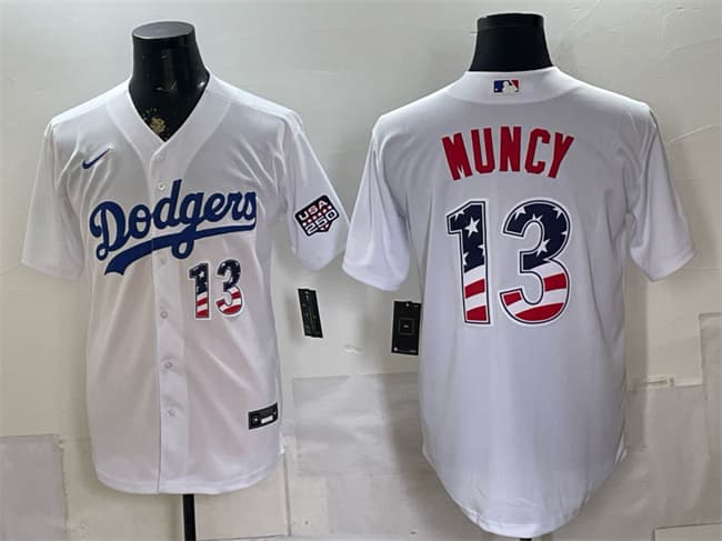Max Muncy Los Angeles Dodgers white Home jersey