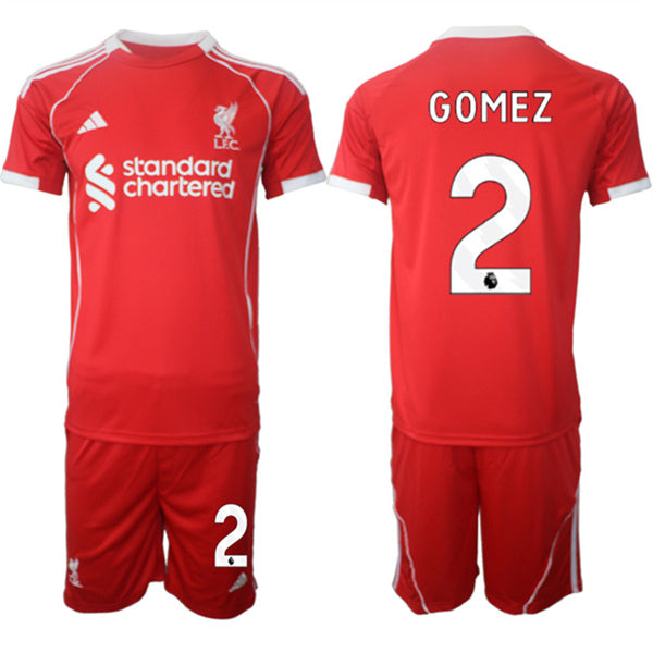 Joe Gomez Liverpool red Home jersey