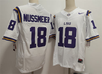 Garrett Nussmeier LSU Tigers white jersey