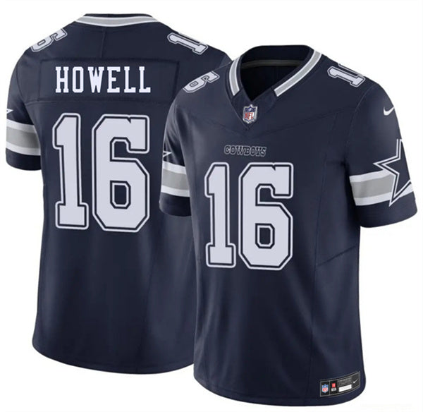 Sam Howell Dallas Cowboys navy Vapor jersey
