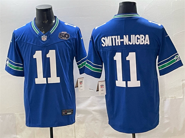 Jaxon Smith-Njigba Seattle Seahawks royal Vapor jersey