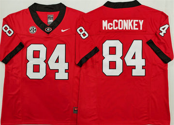 Ladd McConkey Georgia Bulldogs red jersey