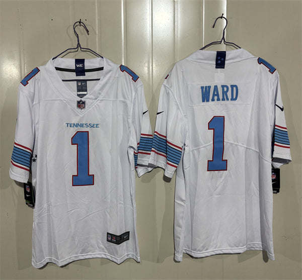 Cameron Ward Tennessee Titans white Vapor jersey