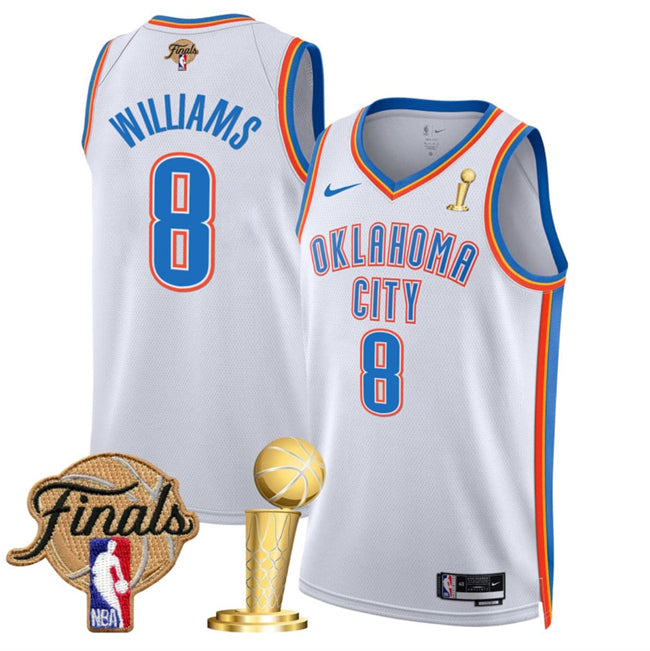 Jalen Williams Oklahoma City Thunder white jersey