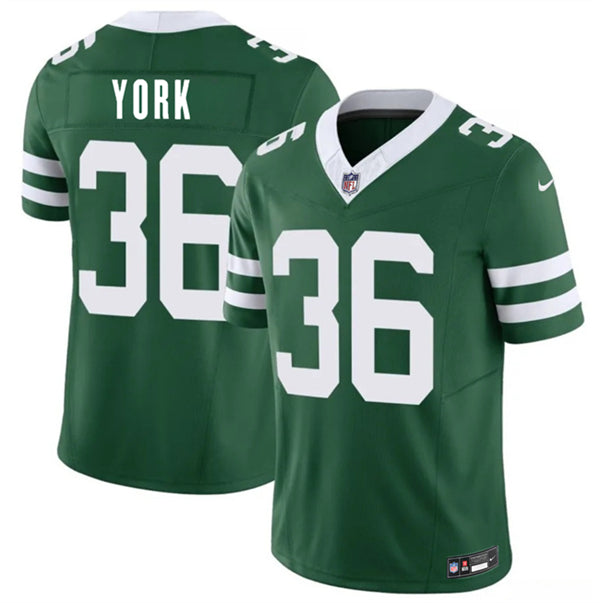 Cade York New York Jets green Vapor jersey