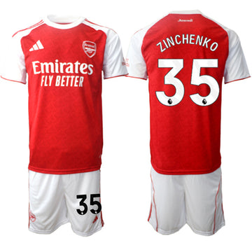 Oleksandr Zinchenko Arsenal red Home jersey