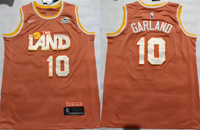 Darius Garland Cleveland Cavaliers orange City Edition jersey