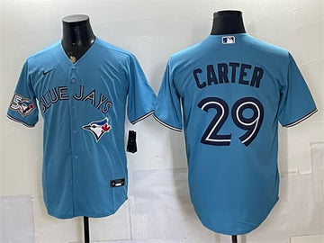 Joe Carter Toronto Blue Jays blue jersey