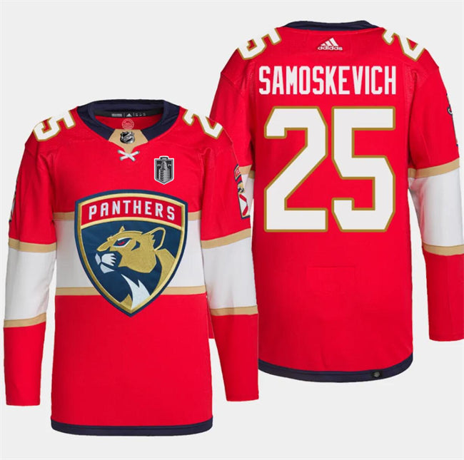 Mackie Samoskevich Florida Panthers red jersey