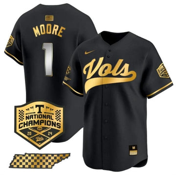 Christian Moore Tennessee Volunteers black Vapor jersey