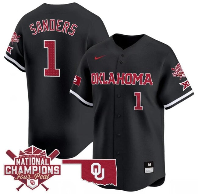 Cydney Sanders Oklahoma Sooners black jersey