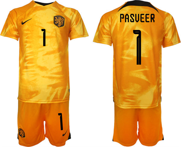 Pasveer Netherlands National Team orange Home jersey