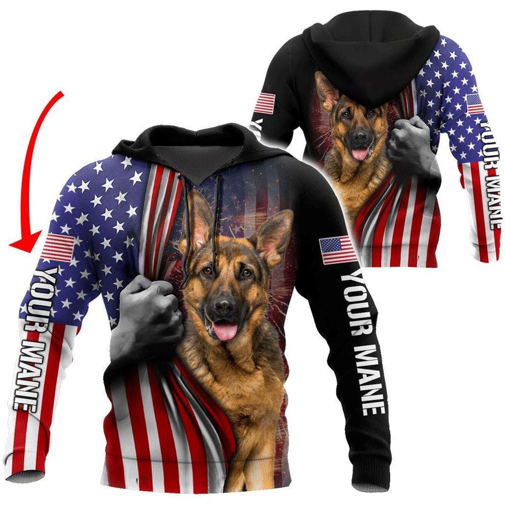 German Shepherd All-Over 3D Print Hoodie