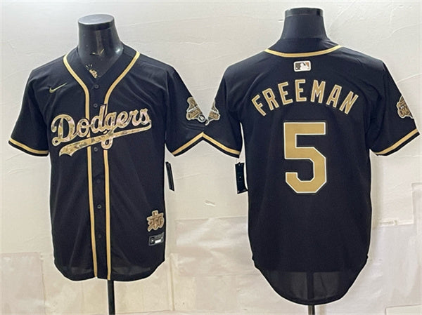 Freddie Freeman Los Angeles Dodgers black Game jersey