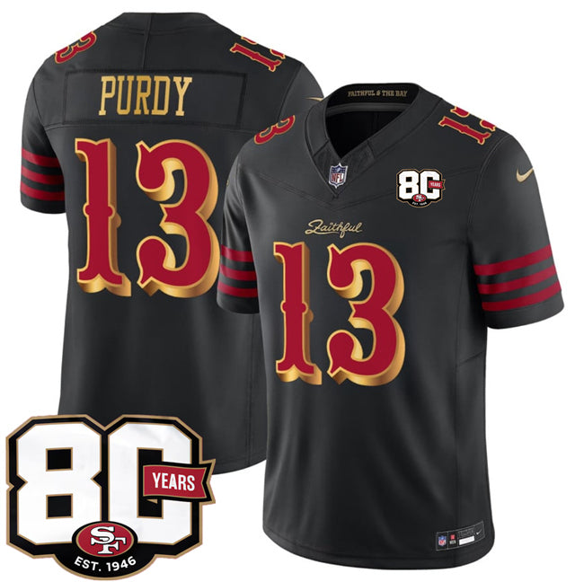 Brock Purdy San Francisco 49ers black Vapor jersey