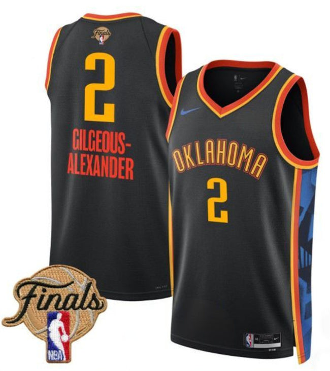 Shai Gilgeous-Alexander Oklahoma City Thunder black City Edition jersey