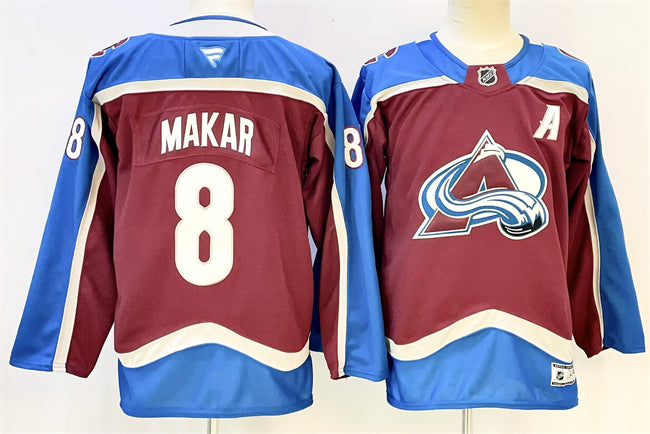 Cale Makar Colorado Avalanche burgundy jersey