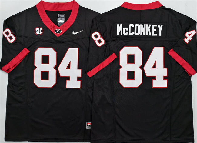Ladd McConkey Georgia Bulldogs black jersey