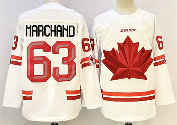 Brad Marchand Team Canada white jersey