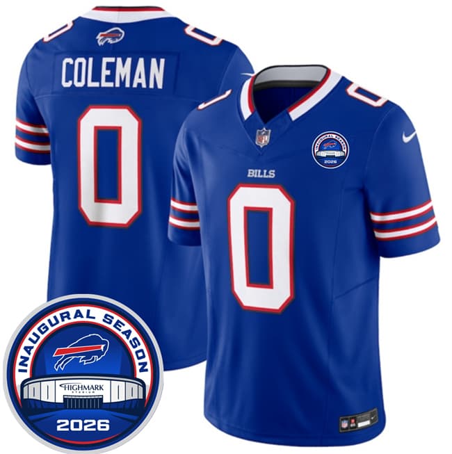 Keon Coleman Buffalo Bills blue jersey
