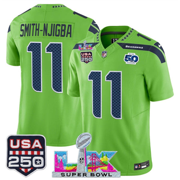Jaxon Smith-Njigba Seattle Seahawks green Vapor jersey