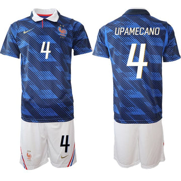 Dayot Upamecano France National Team navy Home jersey