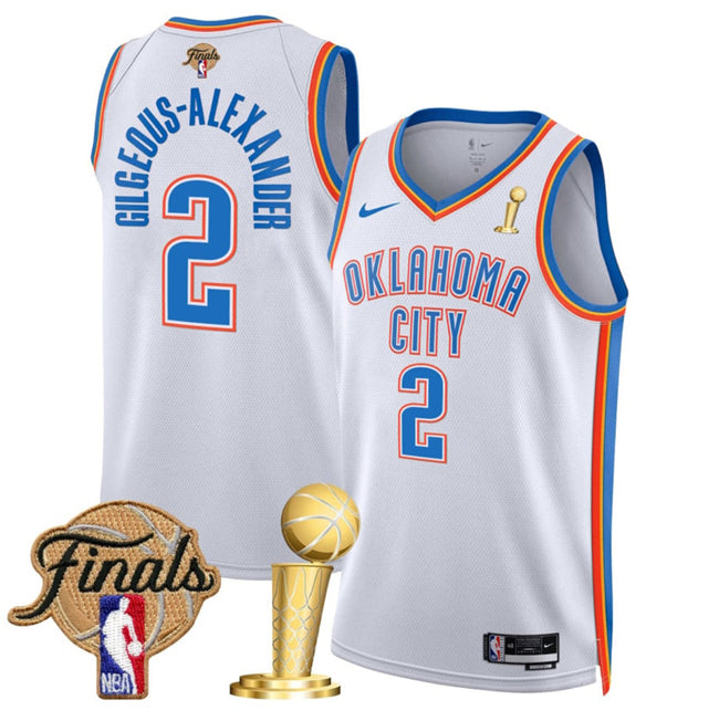 Shai Gilgeous-Alexander Oklahoma City Thunder white jersey