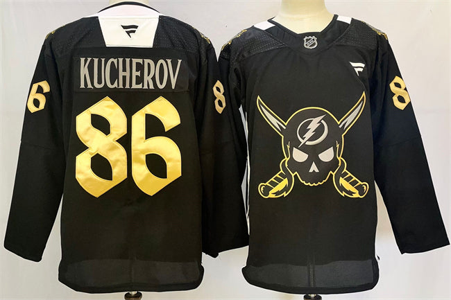 Nikita Kucherov Tampa Bay Lightning black jersey