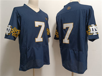Audric Estimé Notre Dame Fighting Irish navy Limited jersey