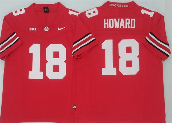 Will Howard Ohio State Buckeyes red Limited jersey