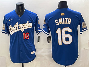 Will Smith Los Angeles Dodgers royal Gold Collection jersey