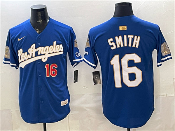 Will Smith Los Angeles Dodgers royal Gold Collection jersey