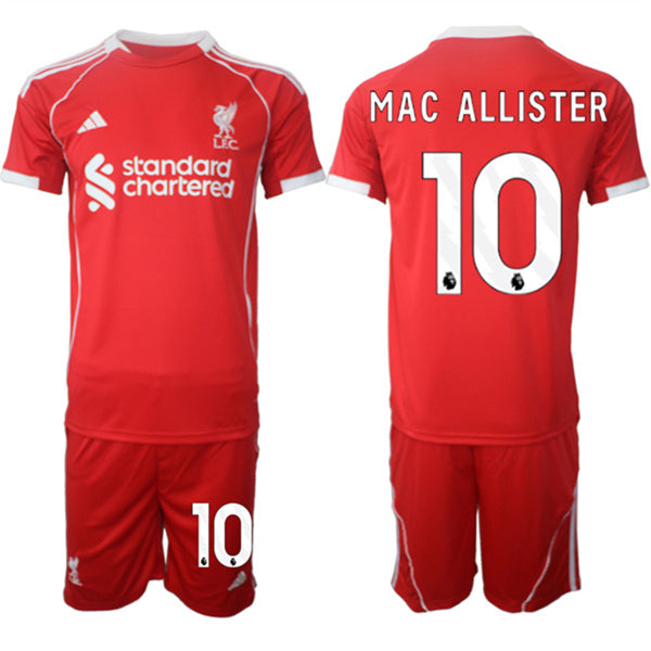 Alexis Mac Allister Liverpool red Home jersey