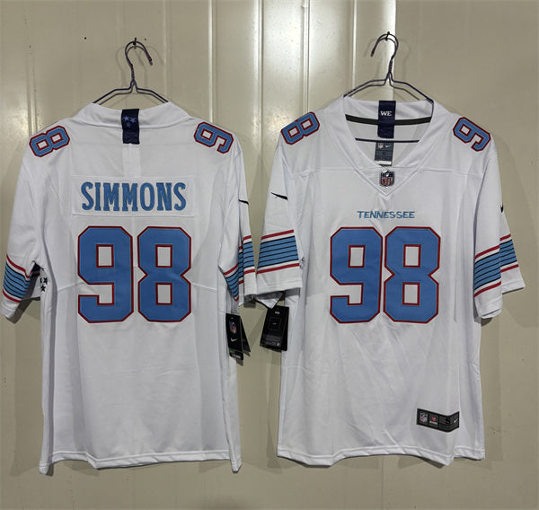 Jeffery Simmons Tennessee Titans white Vapor jersey