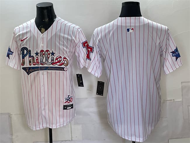Custom Philadelphia Phillies white All-Star jersey