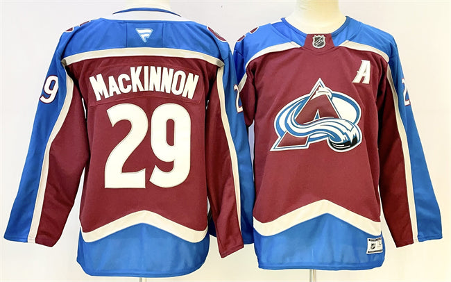 Nathan MacKinnon Colorado Avalanche burgundy jersey