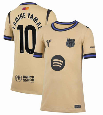 Lamine Yamal Barcelona gold Away jersey