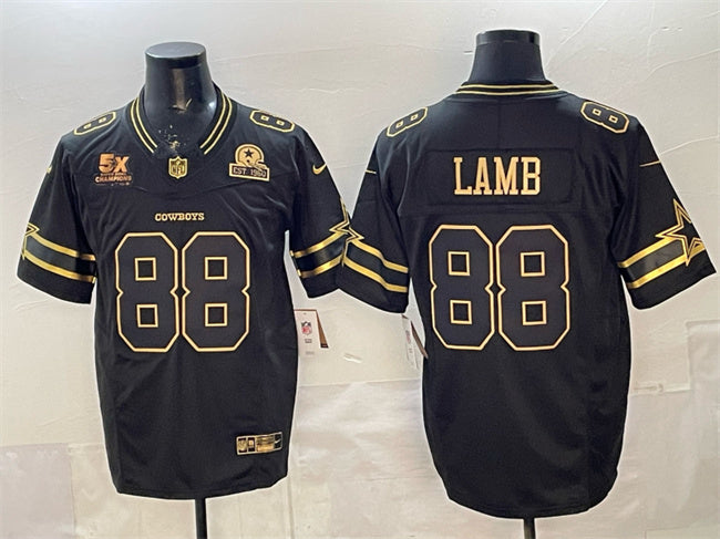 CeeDee Lamb Dallas Cowboys black Vapor jersey