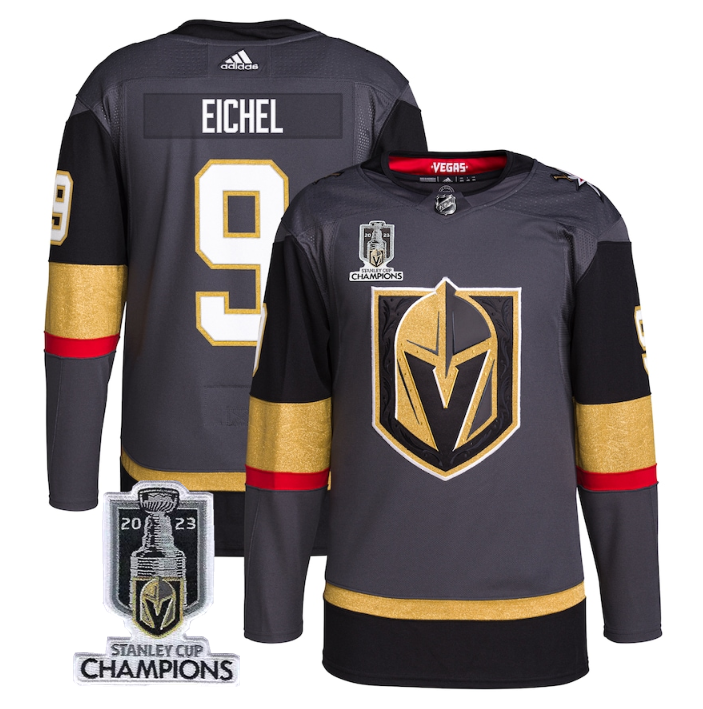 Jack Eichel Vegas Golden Knights gray jersey