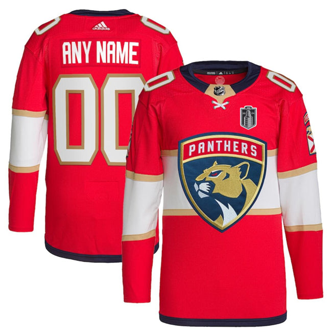 Custom Florida Panthers red jersey