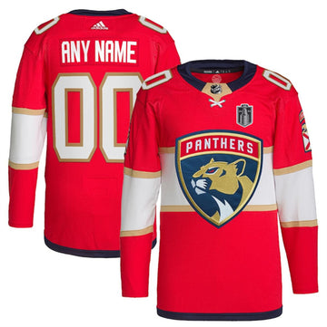 Custom Florida Panthers red jersey