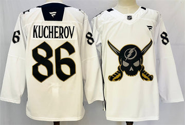Nikita Kucherov Tampa Bay Lightning white jersey