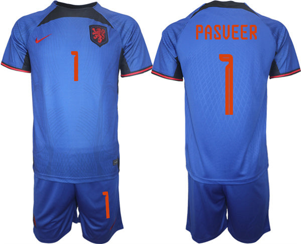 Pasveer Netherlands National Team royal Away jersey