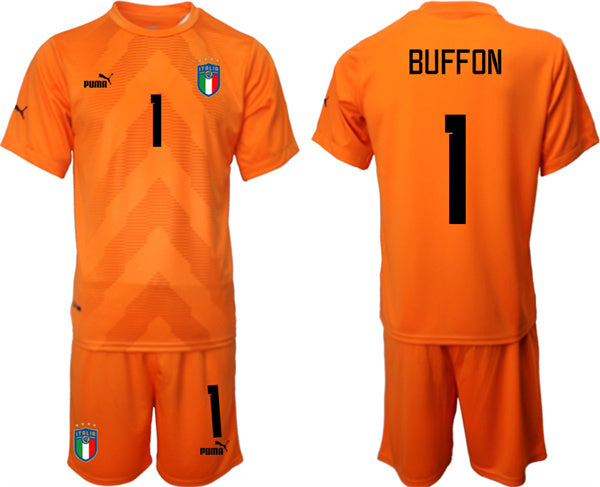 Buffon Italy National Team orange jersey