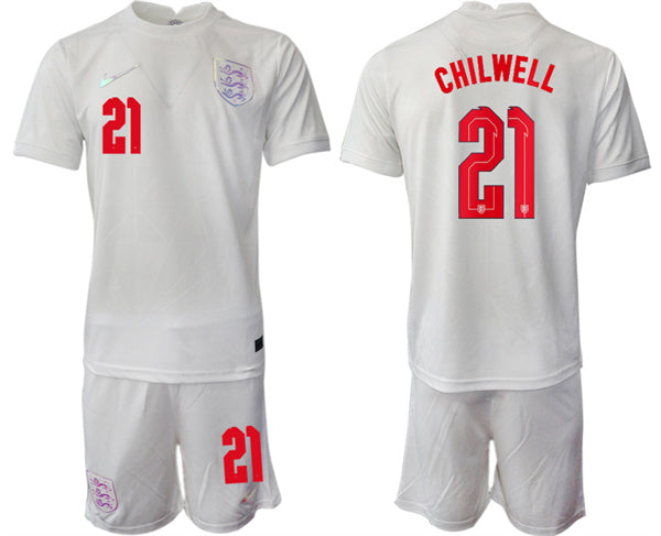 Chilwell England National Team white Home jersey