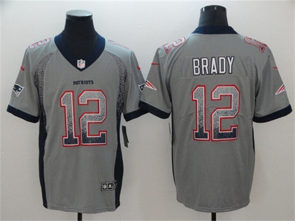 Tom Brady New England Patriots gray Color Rush jersey