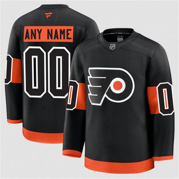 Custom Philadelphia Flyers black Alternate jersey