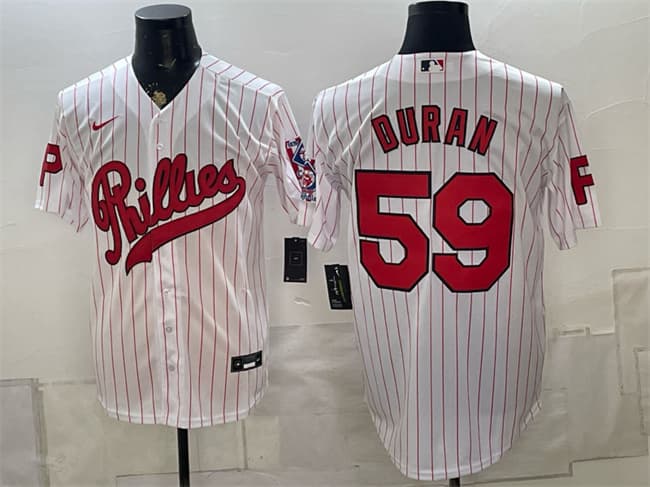 Jhoan Duran Philadelphia Phillies white jersey