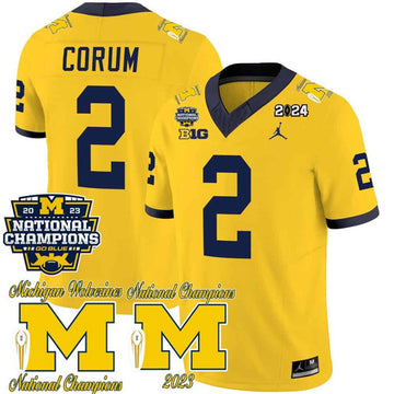 Blake Corum Michigan Wolverines yellow Vapor jersey
